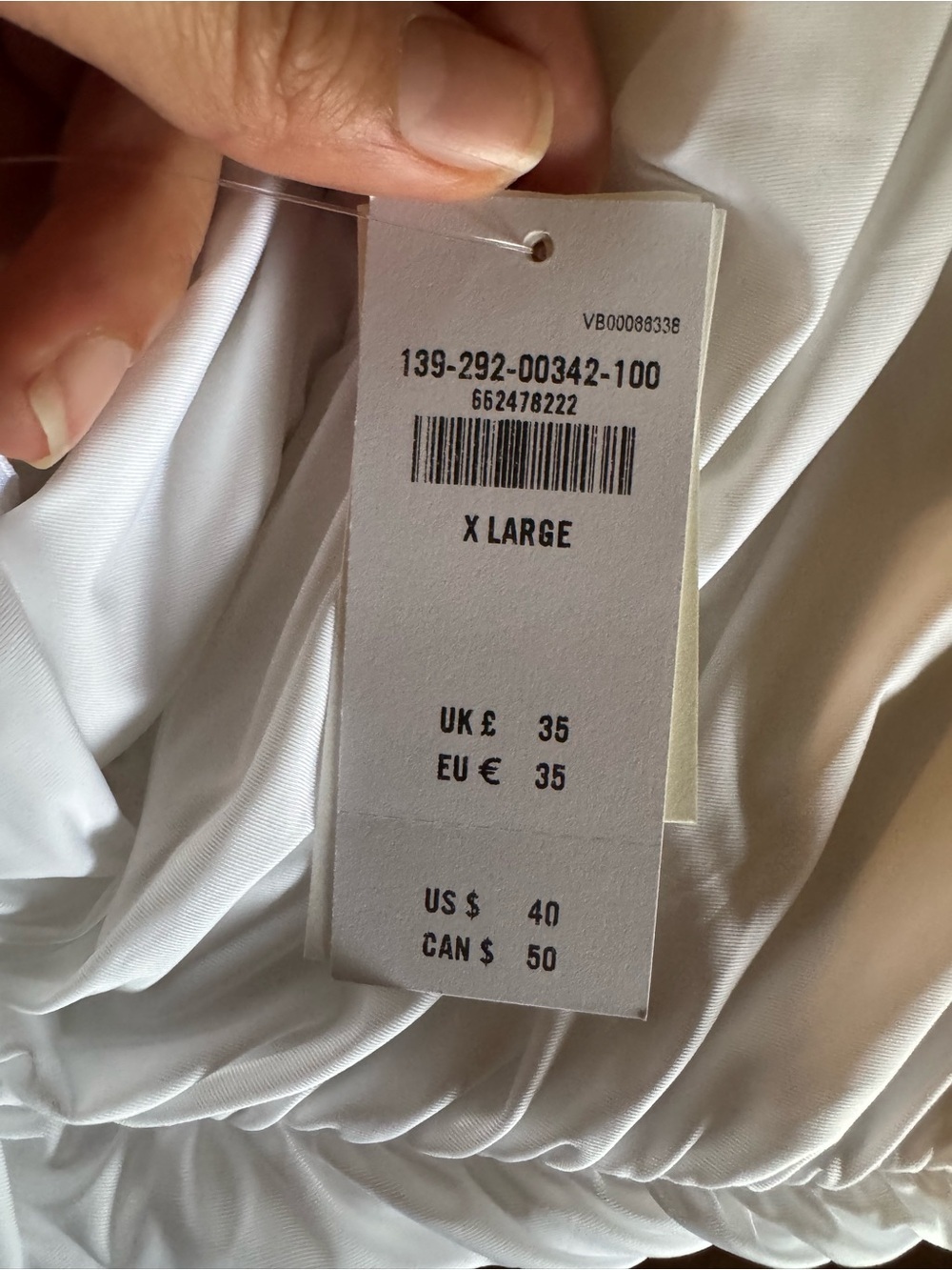 NWT Abercrombie & Fitch White Knot Halter Tank Top Open Back XL - Picture 7 of 8